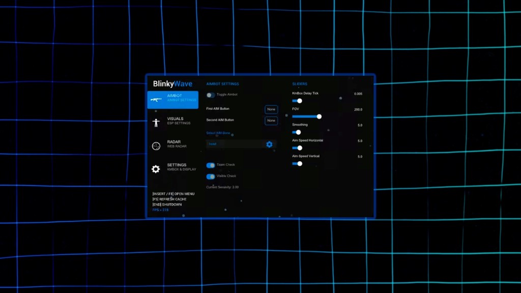 Blinky DMA Cheat für Counter-Strike 2 – Aimbot, ESP, Radar
