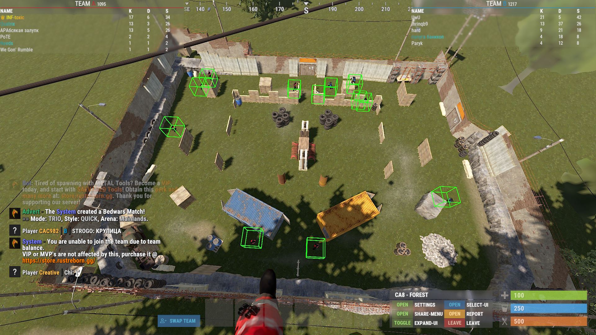 RustBox — กล่องผู้ดูแลระบบสำหรับ Rust กล่องผู้เล่นที่ไม่มีเมนูและไม่มีอะไรต้องกำหนดค่า