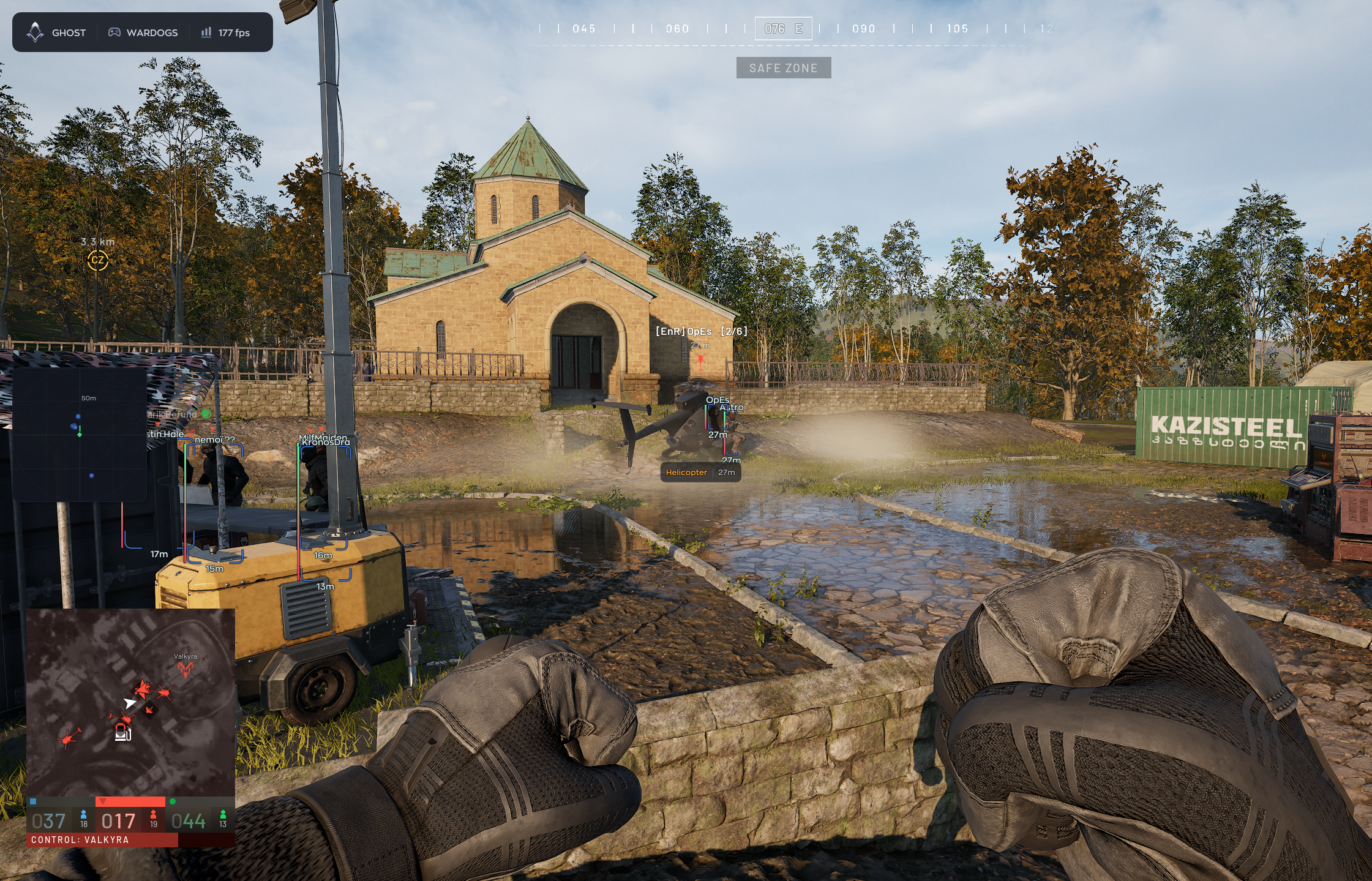 Приватный чит Ghost для WARDOGS — Aimbot, ESP, радар и лут