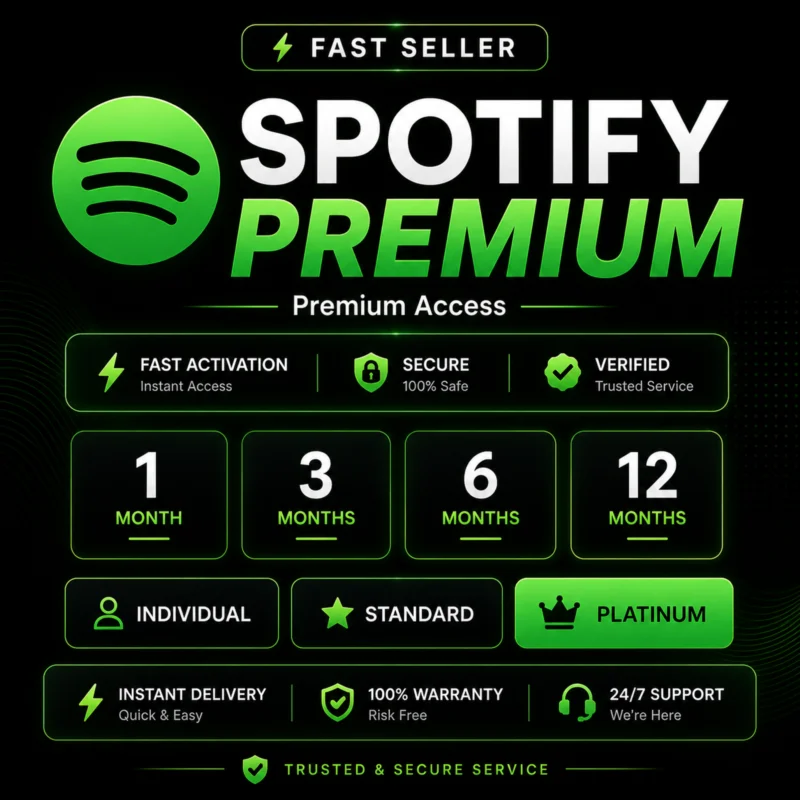Spotify प्रीमियम 1/3/6/12 महीने - व्यक्तिगत, डुओ, परिवार, प्लेटिनम