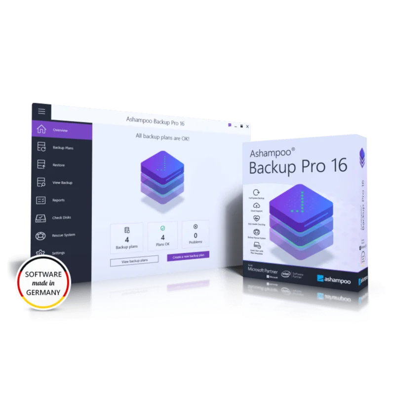 Ashampoo Backup Pro 16 Lifetime license, key
