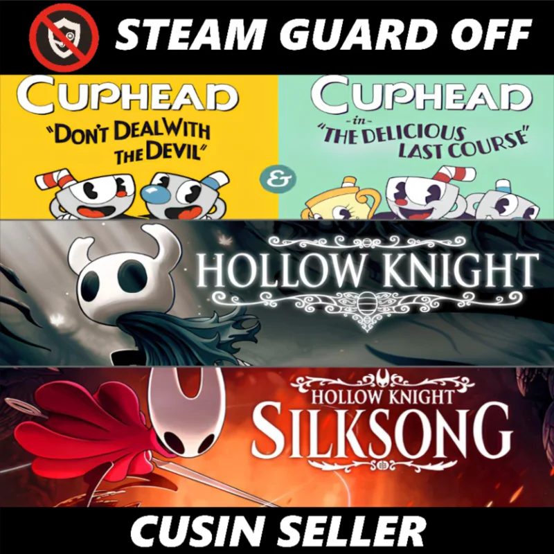 Общий аккаунт Cuphead DLC + Hollow Knight +