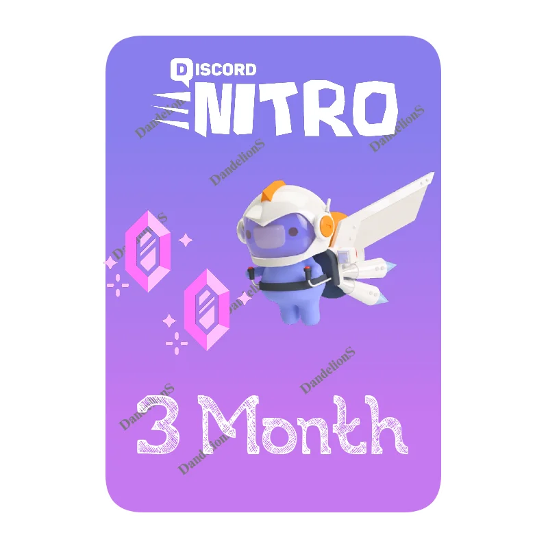 DISCORD NITRO 3 МЕСЯЦ+2БУСТА