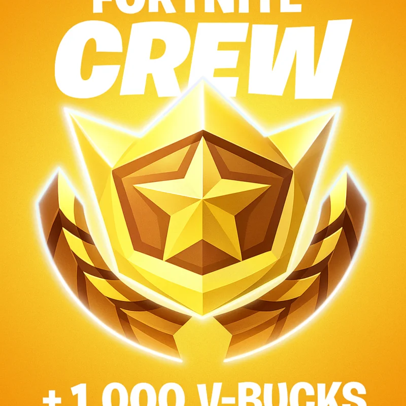 FORTNITE CREW 1 MONAT BATTLE PASS+1000