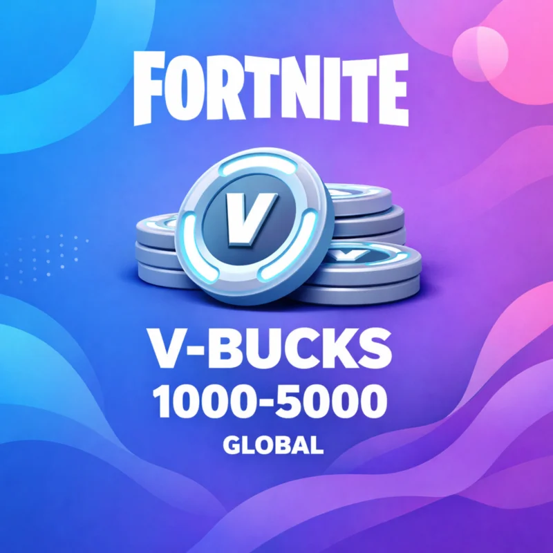 Fortnite V-Bucks 1000 2800 5000, глобальный