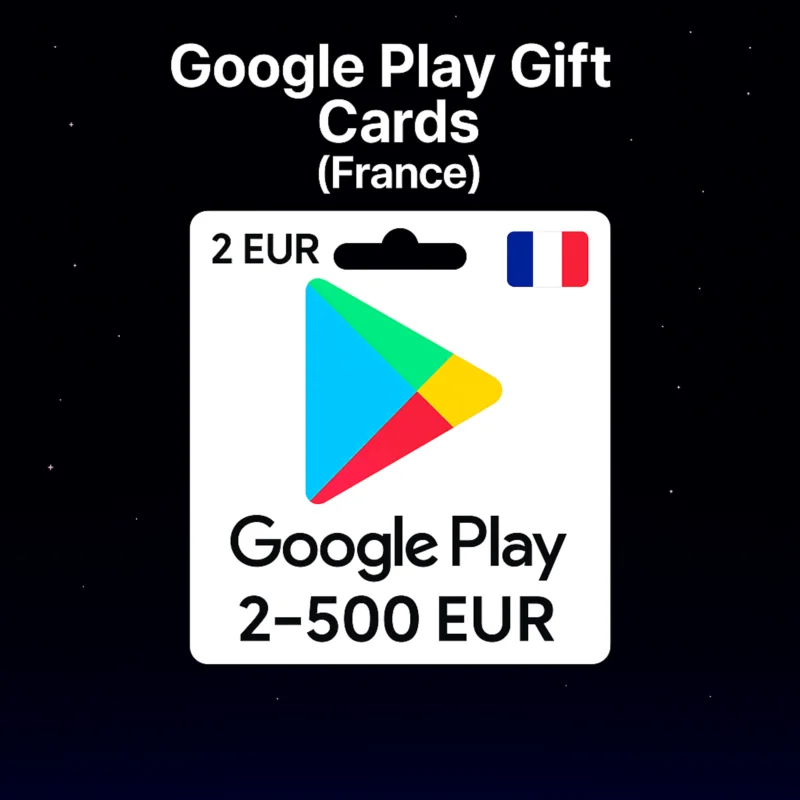 Google Play Gift Cards (France) 2–500 EUR