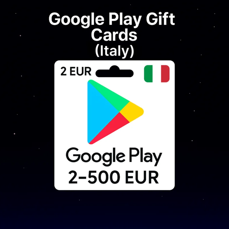 Google Play Gift Cards (Italy) 2–500 EUR