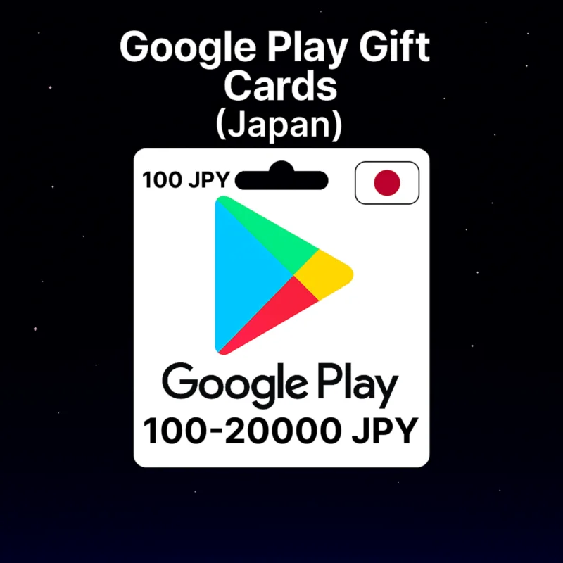 Google Play Gift Cards (Japan) 100–20000