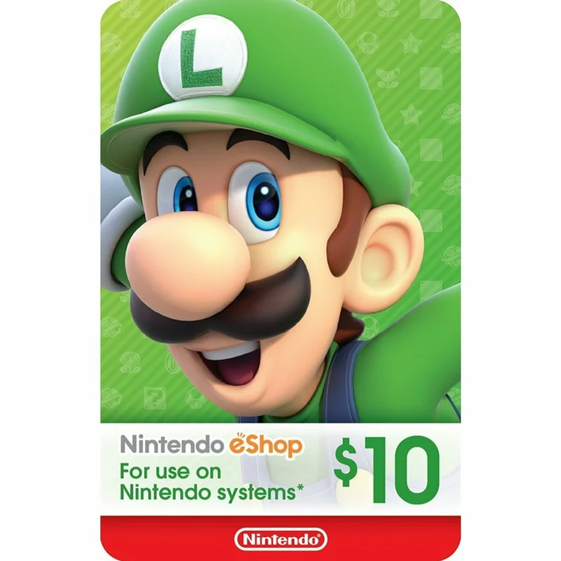 Карта пополнения Nintendo eShop 10$ 美国 США