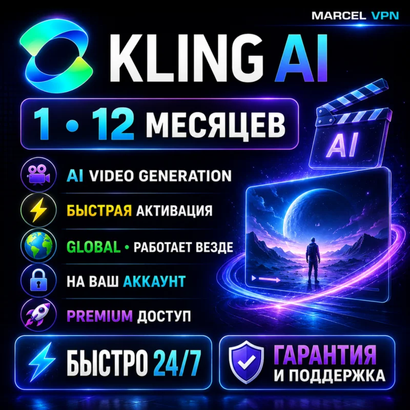 KLING AI 礼品卡续订/订阅 1-12