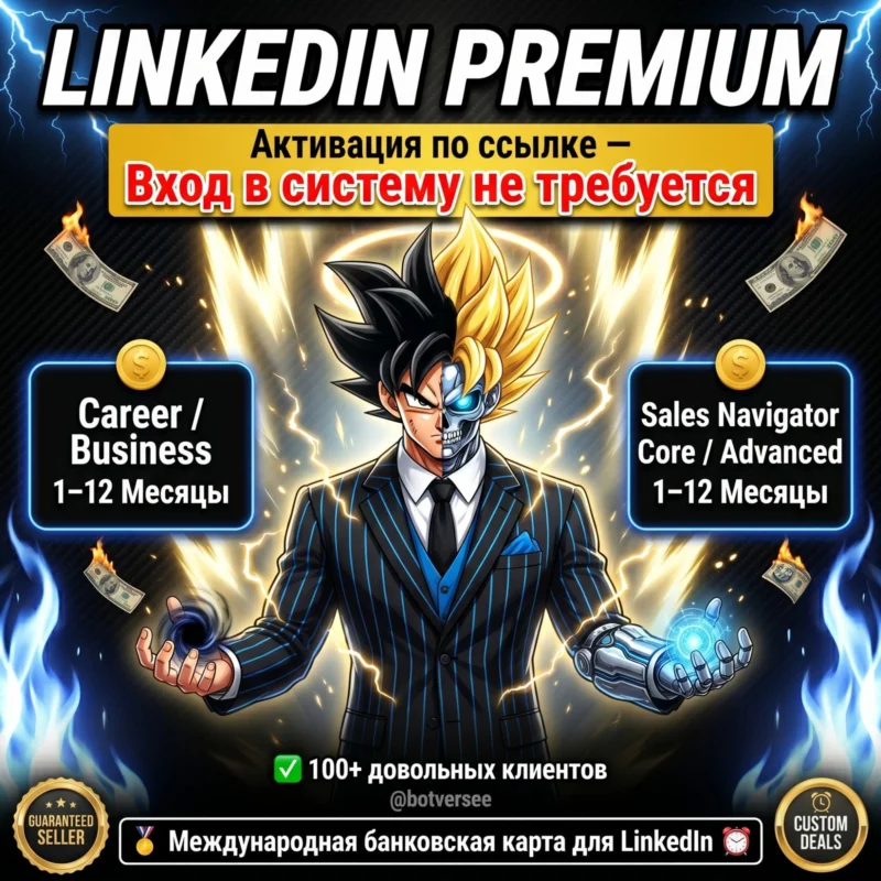 [БЕЗ ВХОДА] LINKEDIN PREMIUM 商业 +