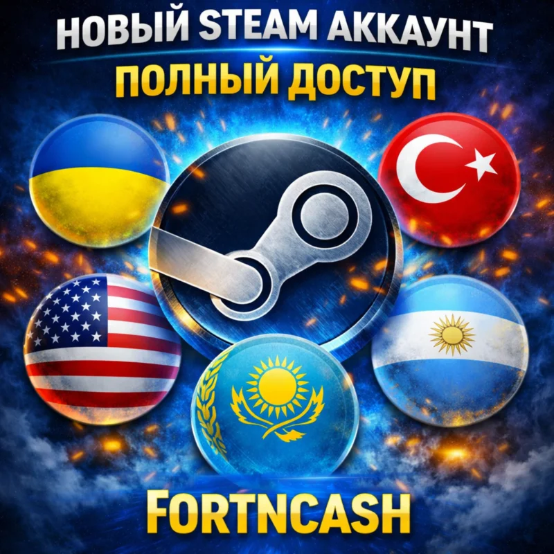 Steam 账号 — 区域可选