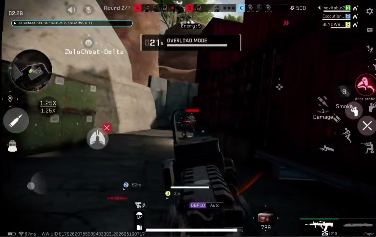 为 Delta Force Mobile Android 购买私人作弊 Zolo